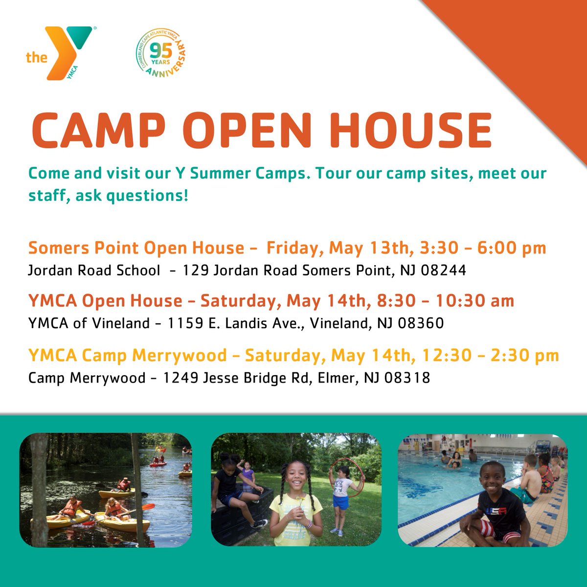 CCAYMCA's tweet photo. Summers are better at the Y! Join us this weekend for our camp open house. Visit our camp sites and  meet our staff. Learn more about our summer camps on our website: https://t.co/KSKYbCGZrQ https://t.co/tuJawg3DvF