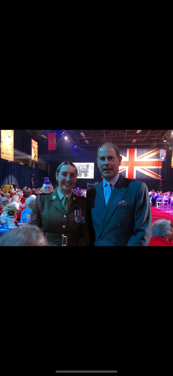 DMS_DMGNorth's tweet photo. An amazing privilege for @CplNatalieEvans ⁦@DMS_DMGNorth⁩ to be supporting the Normandy Veterans at the Guernsey liberation celebrations in the presence of HRH &amp; our Colonel in Chief alongside true WWII heroes like Jack Quinn #NMA #DDayRevisited #QARANC https://t.co/ylabufvTow