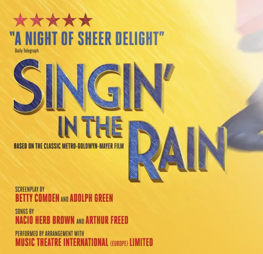 MANCTHEATRICAL's tweet photo. RAIN + MANCHESTER goes hand in hand….. So why not book @intherainsocial SINGING IN THE RAIN @PalaceAndOpera this week?! See this tap-dancing JUGGERNAUGHT as the cast splashes a rainbow through the showers until Sat 14th May - Not to be missed #CLASSICMUSICAL #SINGINGINTHERAIN https://t.co/9gxrK4xg5U