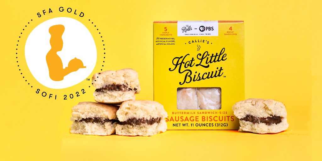 CalliesHLB's tweet photo. EXCITING NEWS!! Callie's Hot Little Biscuit sausage biscuits have been announced at the 2022 #sofiawards Gold Winner! https://t.co/FR1fVKczqc