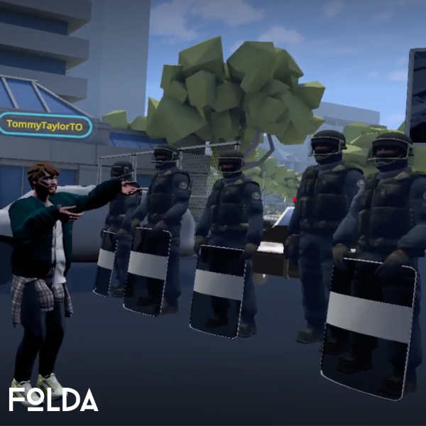 SpiderWebShow's tweet photo. @TommyTaylorTO’s You Should Have Stayed Home is a re-telling of the 2010 #G20 summit protests. Experience in-person @queensuisabel, via livestream, or using a #VR headset: https://t.co/D07pfZUIo5 https://t.co/ZqKrDRHUuQ