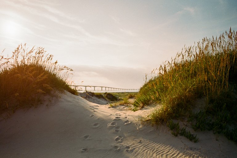 Basnight Bridge in the OBX on Portra 400.