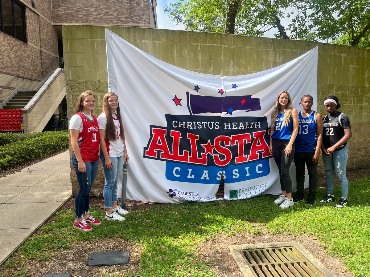 CrosbyISD's tweet photo. Congrats to @LadyCC_BBALL Cougars representing the @SETCA_Coaches West All Stars at @CHRISTUSHealth! Congrats to @caitharris03, @cortharris61, &amp; @prada_quoia. They play in the All Star game June 16 at East Chambers High. Interviews air today on Beaumont Channel 12. #thisisnow https://t.co/taHfJ53nyy