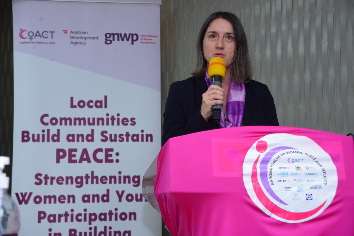gnwp_gnwp's tweet photo. "We donβt want to just talk about the WPS agenda, we want to see action." β Dr. @KremserRoswitha of @ADCinUganda, as she called for the end of impunity at the #WPSForumUG.
π GNWP is grateful for @AustrianDev's support to civil society leadership and #WPS in πΊπ¬ & Eastern Africa https://t.co/d3q1VlBWDy