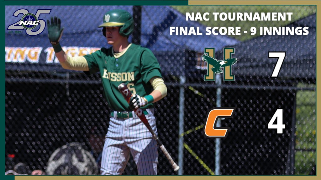 BSB: <a href="/HussonBaseball/">Husson Baseball</a> advances to the <a href="/nacathletics/">North Atlantic Conference (NAC)</a> championship game after their victory over SUNY Cobleskill!

📰 bit.ly/3Fu1Su6

#NACbsb | #d3baseball | #mesports
