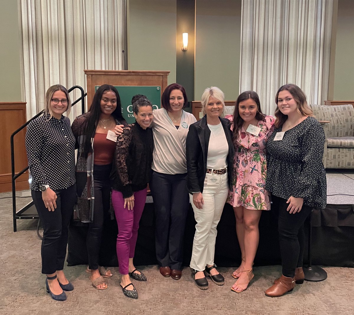 WIS_OHIO's tweet photo. Thank you again to our panelists for coming back to Athens as we celebrated the 50th anniversary of Title IX!

We also wanted to extend our thanks to a few others who have supported WIS from both near and far 💚 https://t.co/2Hcc8U08Ry
