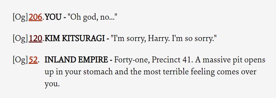 SpiceeJoke's tweet photo. im not going anywhere at all with this (it's far more likely to be oversight than anything intentional) but it's REALLY interesting to me that when you find your sunken MC in the ice, kim will ALWAYS call you "harry" because there isn't a check here. im obsessed with it. https://t.co/0ZFvgthMwW