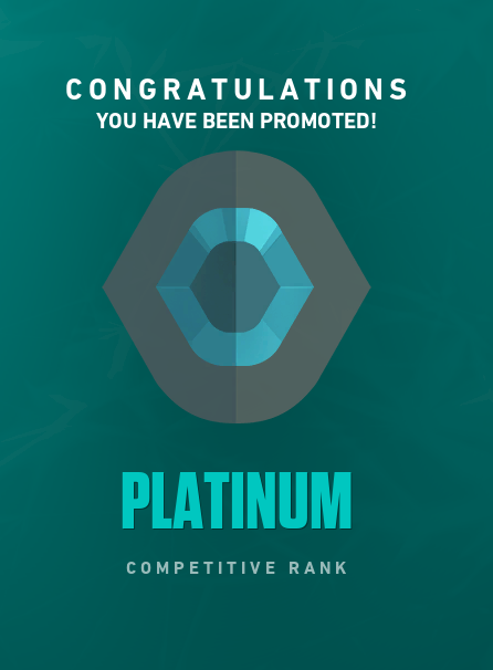 YorkySpam's tweet photo. I AM NOW A PLAT PLAYER LETS GOOO 🥶🥶 https://t.co/YunBDSRYcO