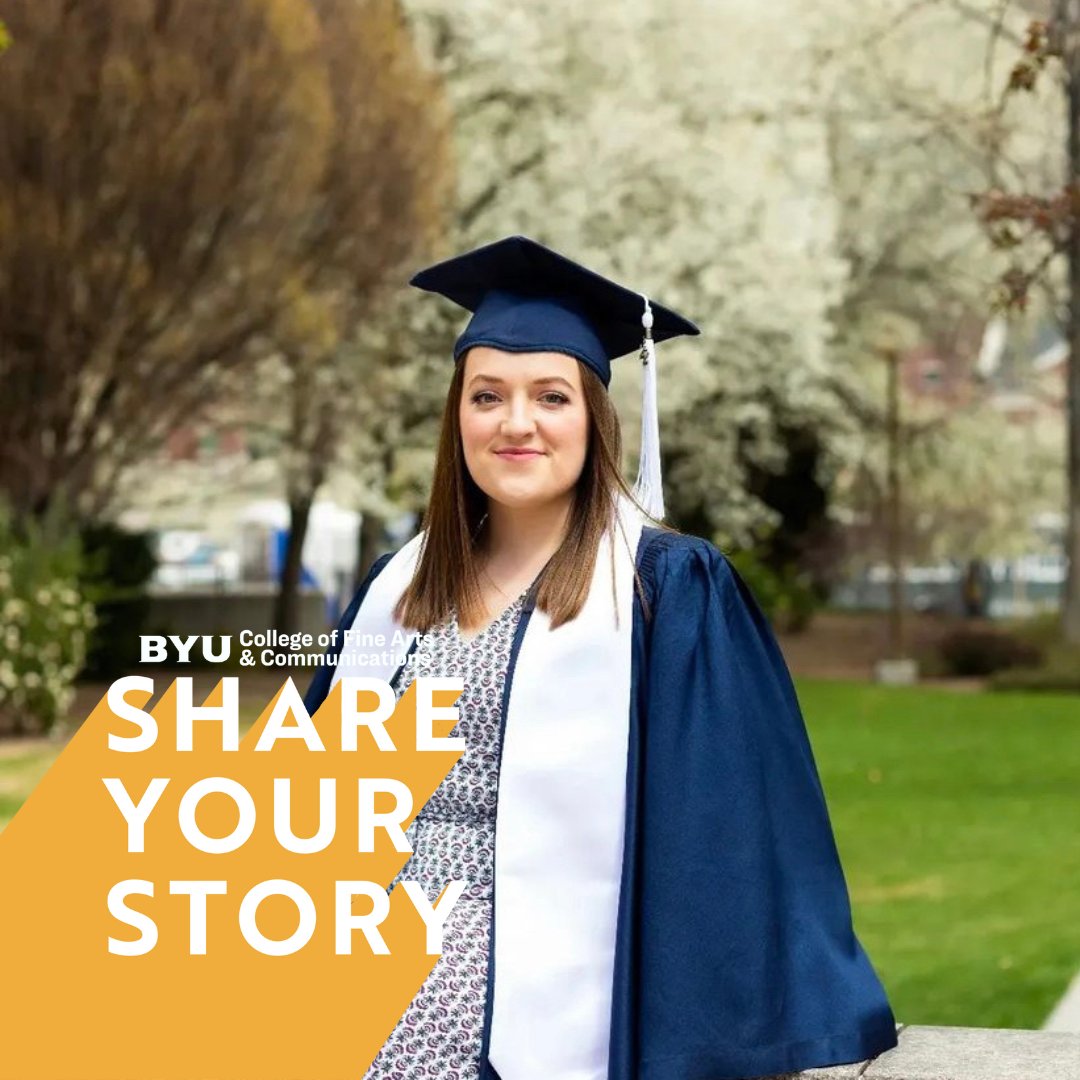 BYUcfac's tweet photo. "I don't feel that an emotionally driven essay could accurately describe my experience at BYU. It was challenging but amazing, and I did it. I'll leave it at that," said Courtney Lawson, who recently graduated with her BA in Art. #CFACgrad 
Photo taken by @lizageephotography https://t.co/mwZ1wtoUYW