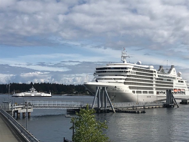 Bon voyage Silver Muse! 
Thank you for visiting the Port of Nanaimo, we are looking forward to your next call.
  #silverseas  #tourismnanaimo