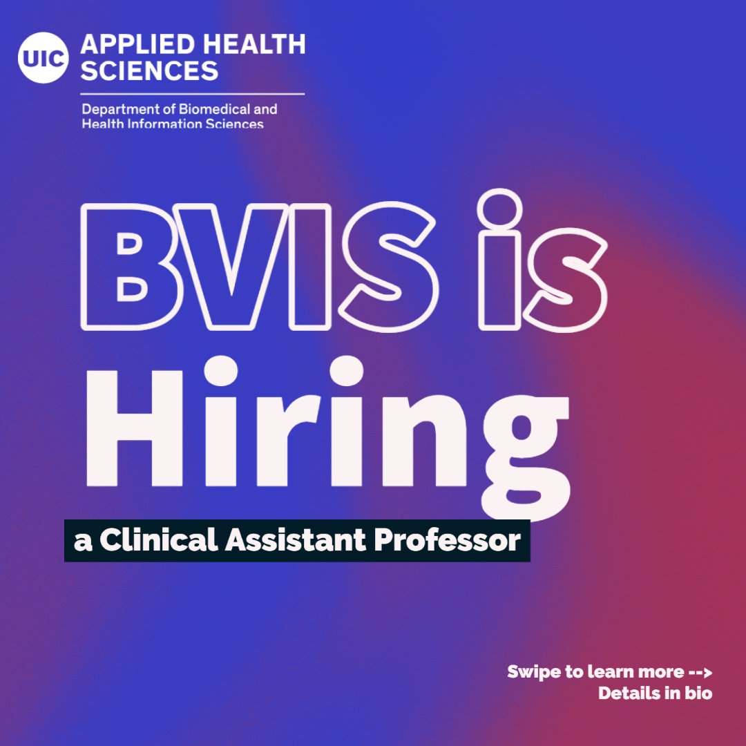 UIC BVIS on Twitter: UIC BVIS on Twitter: