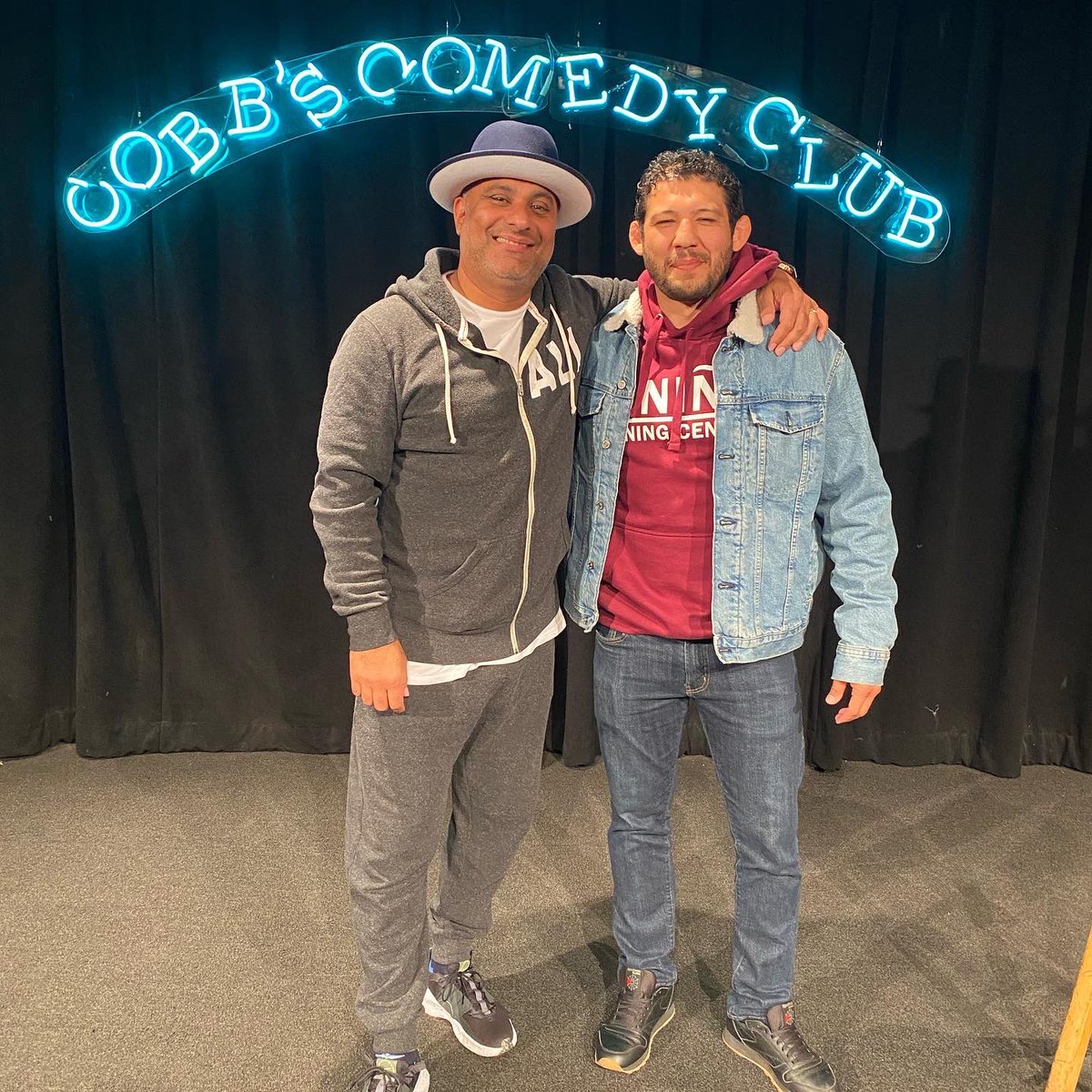 GilbertMelendez's tweet photo. Went to @cobbscomedyclub to watch my Friend @russellpeters perform last night. I haven’t laughed so hard in a long time. Thank you for the hospitality… @kerimelendez415 @camiilomejia @shinju_auclair https://t.co/frIDsZ0aD9