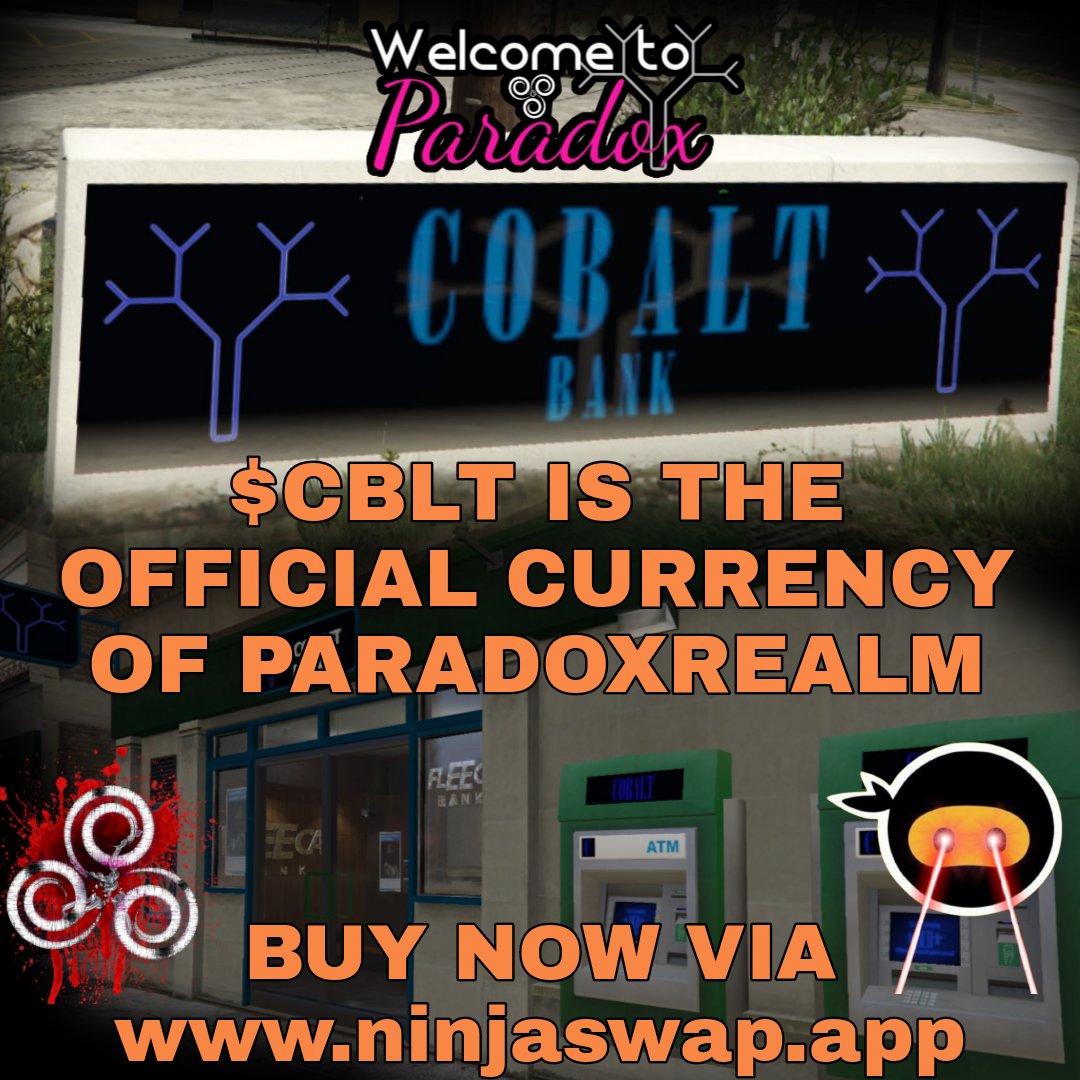 moochein's tweet photo. You need $CBLT token to play and purchase in game currency and assets within the @ParadoxRealms game. $CBLT is available on @ninjaswapapp
ππΌππΌππΌ
https://t.co/vYlRmpt8I9
@CobaltLend @BlueTeamCobalt
#paradoxrealms #poweredbycobalt #cblt #p2e #passiveincome #gamefi https://t.co/fus1LrGhIN