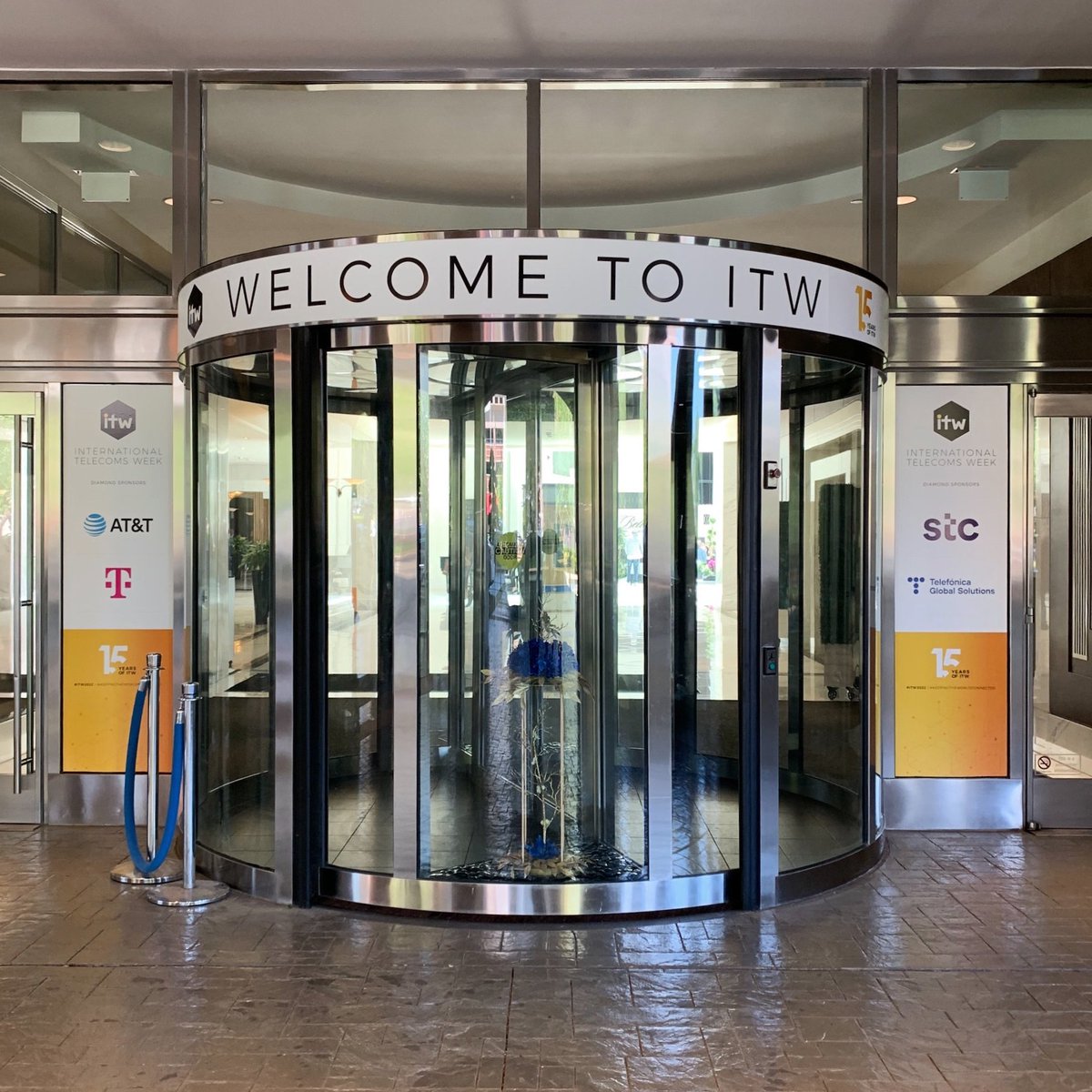 Towerstream's tweet photo. #InternationalTelecomsWeek2022 is in full swing! Our Partner Manager @djroux is on the ground in Maryland and excited to see some new and familiar faces. Don't miss your chance to schedule a meeting--reach out TODAY at quotes@towerstream.com! 
#ITW2022 #ITW #ChannelPartners https://t.co/0lG3hs2x74