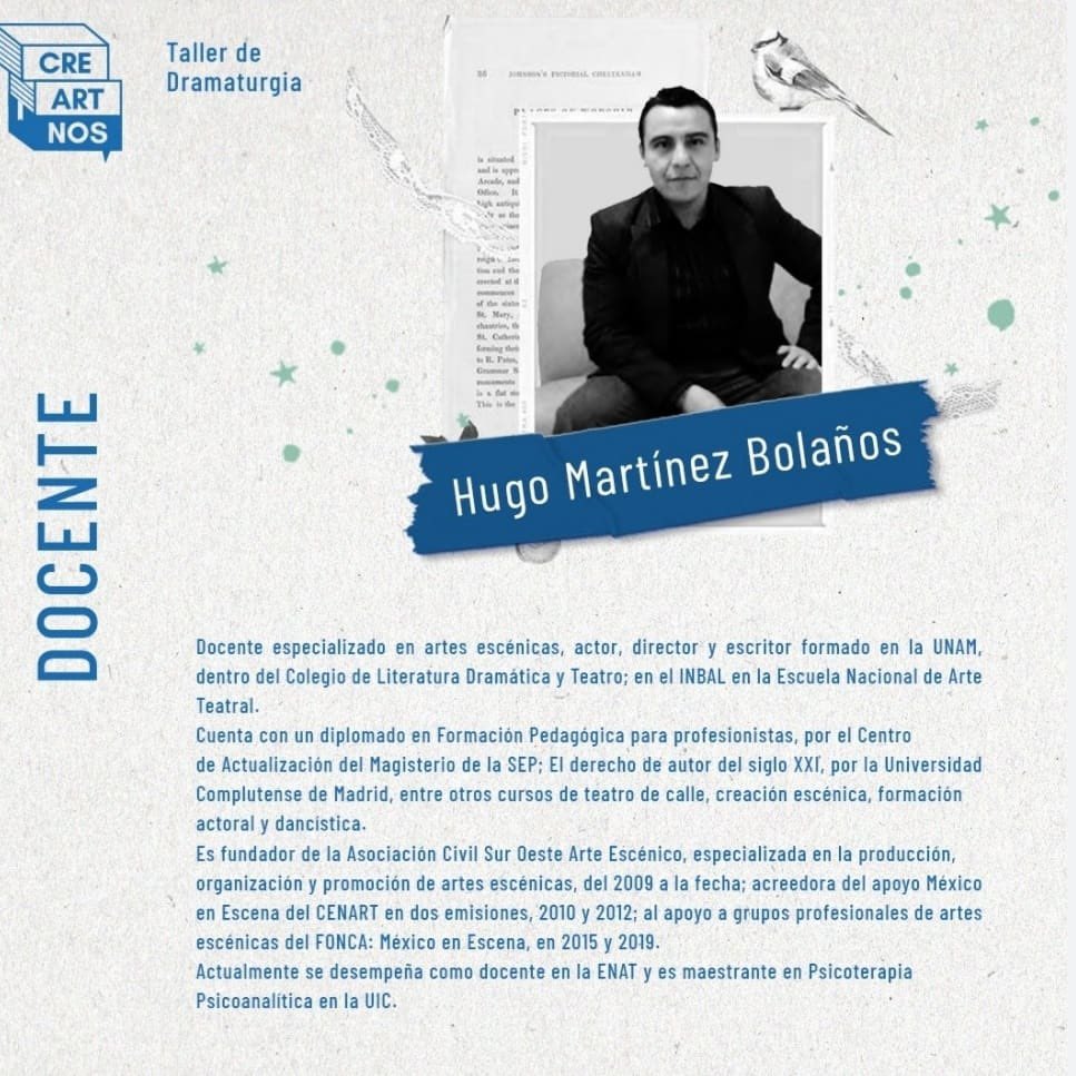 sur_oeste's tweet photo. Nueva emisión del taller de dramaturgia. #pagoanticipado @creartnos https://t.co/shrgqJ7y3E