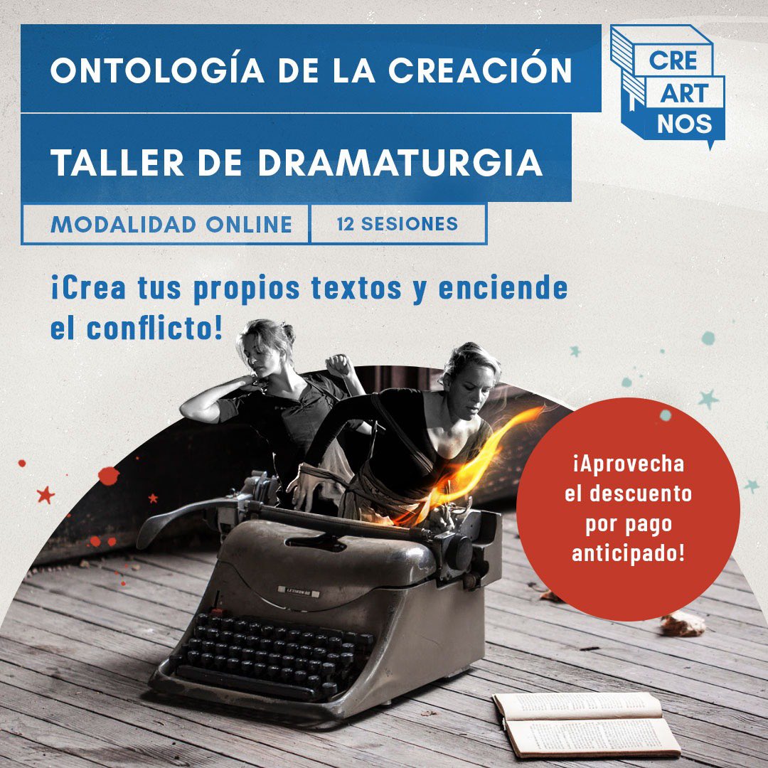 sur_oeste's tweet photo. Nueva emisión del taller de dramaturgia. #pagoanticipado @creartnos https://t.co/shrgqJ7y3E