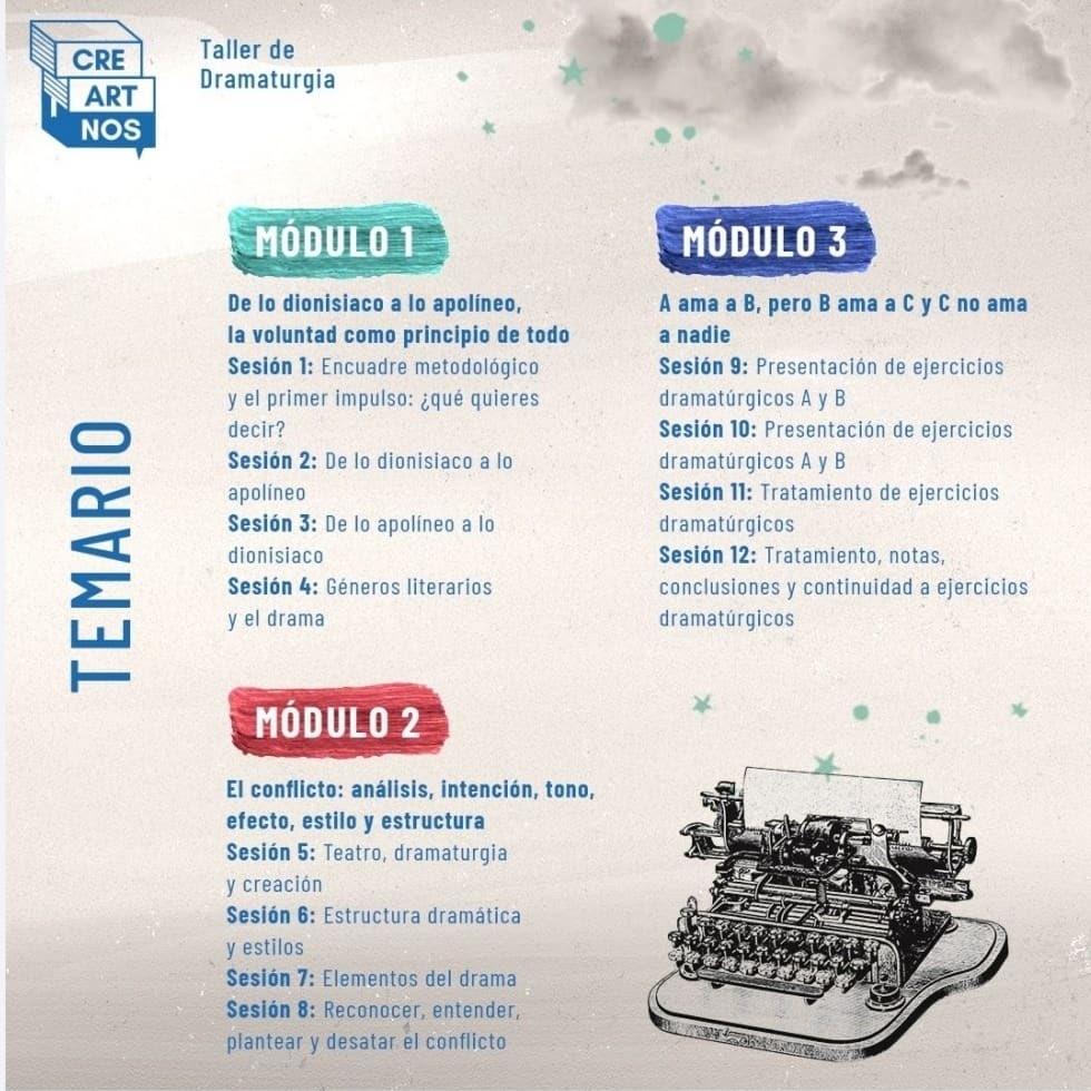 sur_oeste's tweet photo. Nueva emisión del taller de dramaturgia. #pagoanticipado @creartnos https://t.co/shrgqJ7y3E