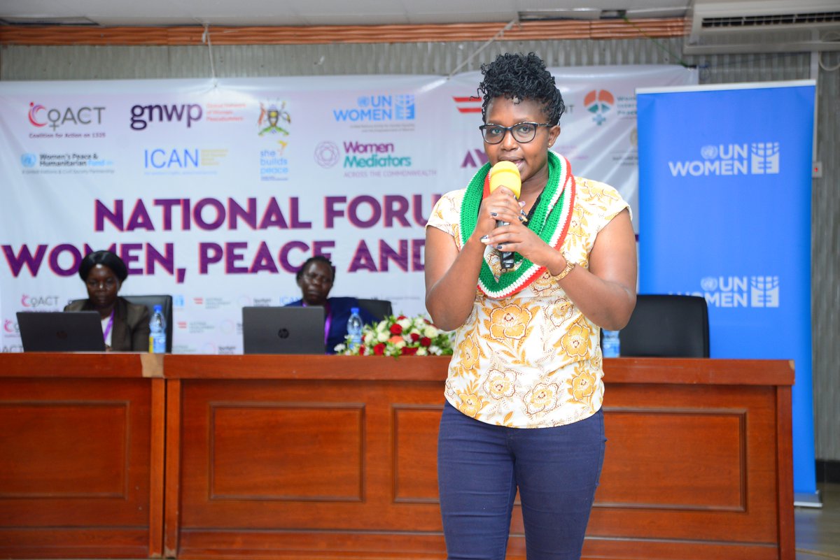 gnwp_gnwp's tweet photo. The #WPSForumUG also welcomed GNWP partners @MercyCherop4 of @RuralWomenPL from Kenya π°πͺ & Annet Yobu of @EVEOrganization from South Sudan πΈπΈ. Together, participants shared challenges & best practices from #Localizing1325 & developed recommendations to improve NAP implementation. https://t.co/FBtZqsrCKy