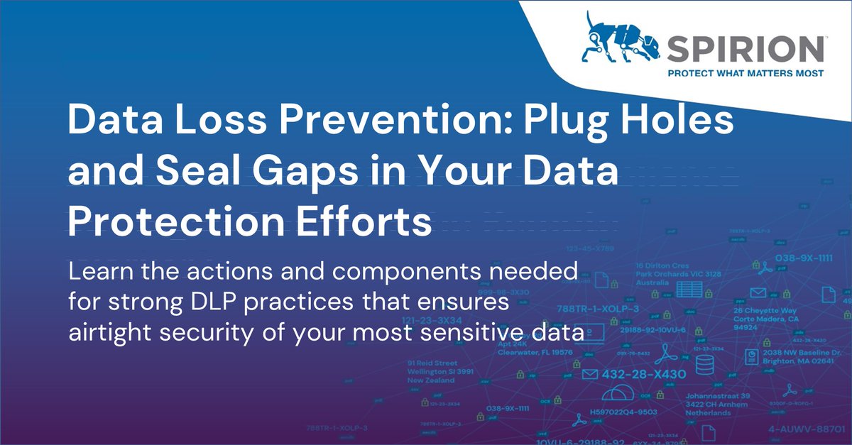 Data Loss Prevention (DLP) is a must-have for businesses handling any amount of highly sensitive data today, due to its ability to provide increasingly high levels of data security. How to implement and leverage DLP for your business? Find out here: ow.ly/EovM103CTUj