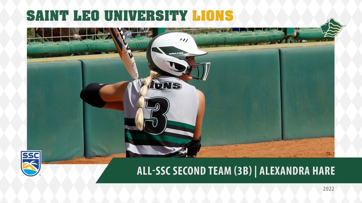 SaintLeoSB's tweet photo. Congratulations to our four Lions who were named 2022 Softball All-SSC! 

https://t.co/EjL7hOJaRk https://t.co/GjgdatKRP1