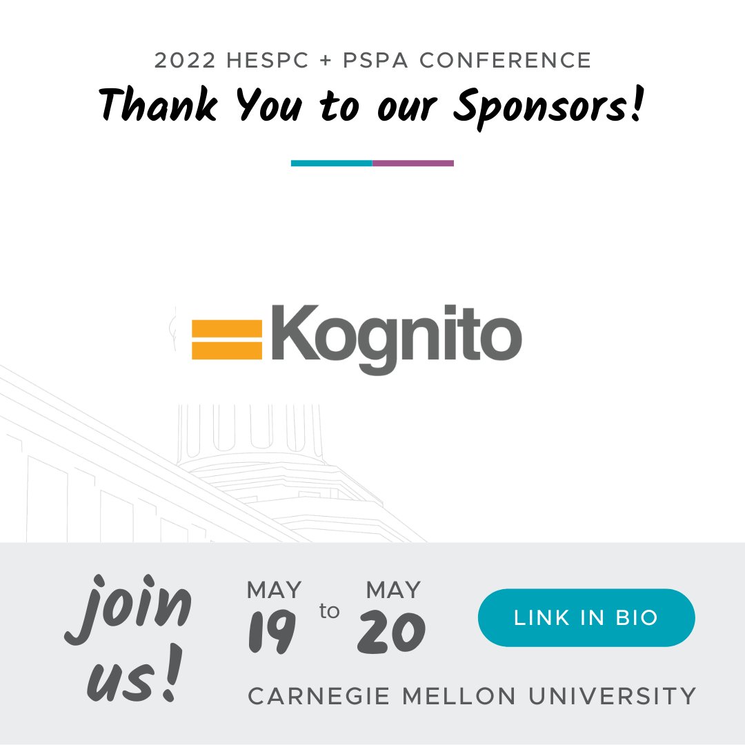 We would like to extend a huge thank you to <a href="/Kognito/">Kognito</a>  for sponsoring our upcoming conference at the Advocate level! There's still time to register and join us next week! …22hespc-pspaconference.eventbrite.com

#preventsuicidepa #conference #sponsorship #mentalhealth #suicideprevention #kognito