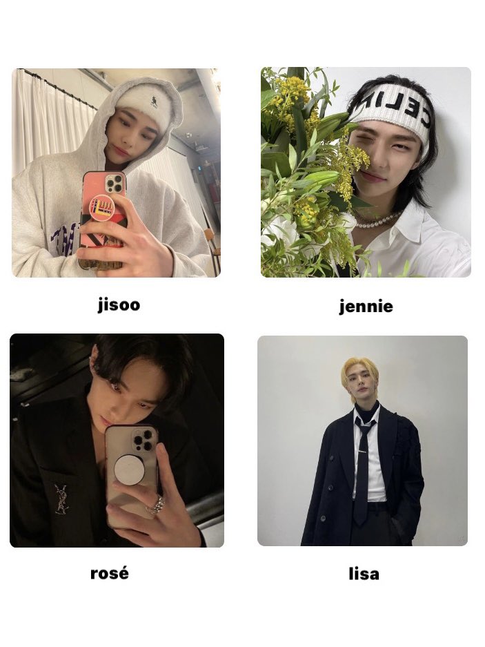 jinjenjpg's tweet photo. jennie/hyunjin but they’re members of each other’s groups https://t.co/4k5Bp9xedk