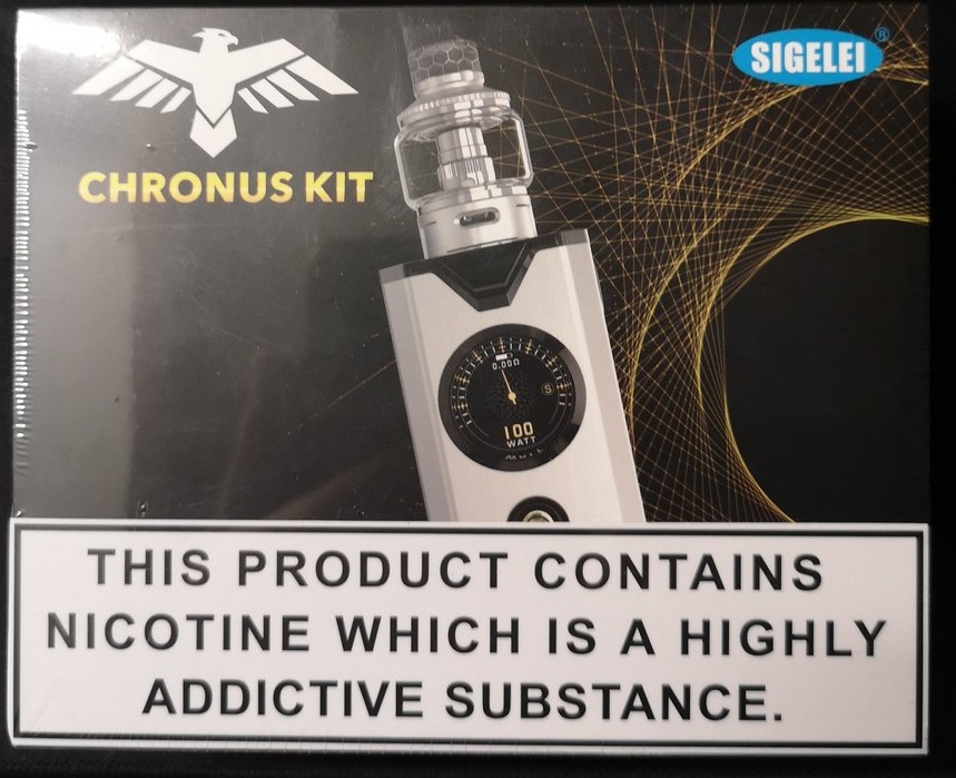 SgothanGeal's tweet photo. May Madness: Got one of these Sigelei Chronus kits left. Should be £30 reduced to clear £10 https://t.co/8DQvsM4uWb #vapeuk #vapeon #MHHSBD https://t.co/p1abRjNOoK
