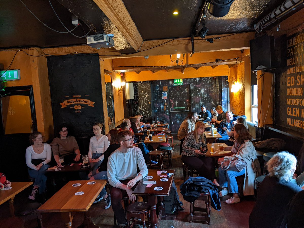 We're all set up n ready to kick off #pint22 at <a href="/Doylesintown/">Doyles Pub</a> to talk more about Diseases: from DNA to dog poo 💩. Thanks to all our sponsors, especially @scienceirel for making this event possible