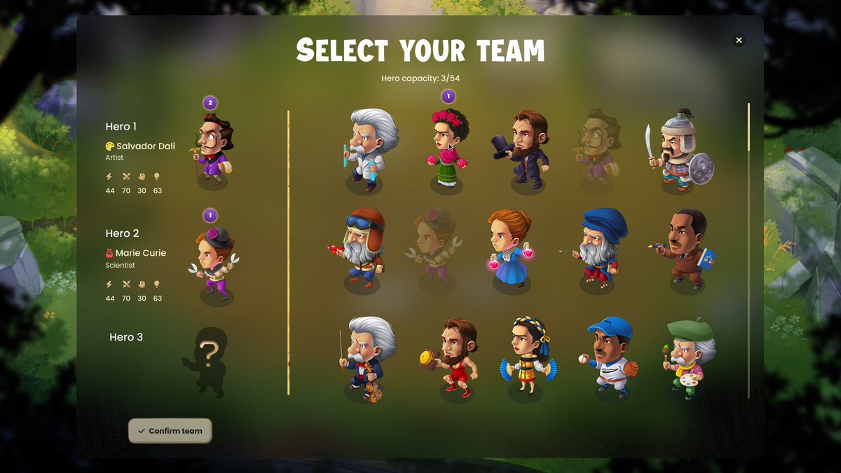 TimeShuffleGame's tweet photo. ⚡New game development #SneakPeek! Which one would you pick for your team? 

🧬Giving out 20 allowlist for our Genesis Mint in June #Avalanche #TIMs 

⏳To enter:
-Follow @TimeShuffleGame
-Retweet this
-Join our Discord (https://t.co/KaCnhDojLm)

✌️Winners announced in 24 hours https://t.co/GkLWIH5YXL