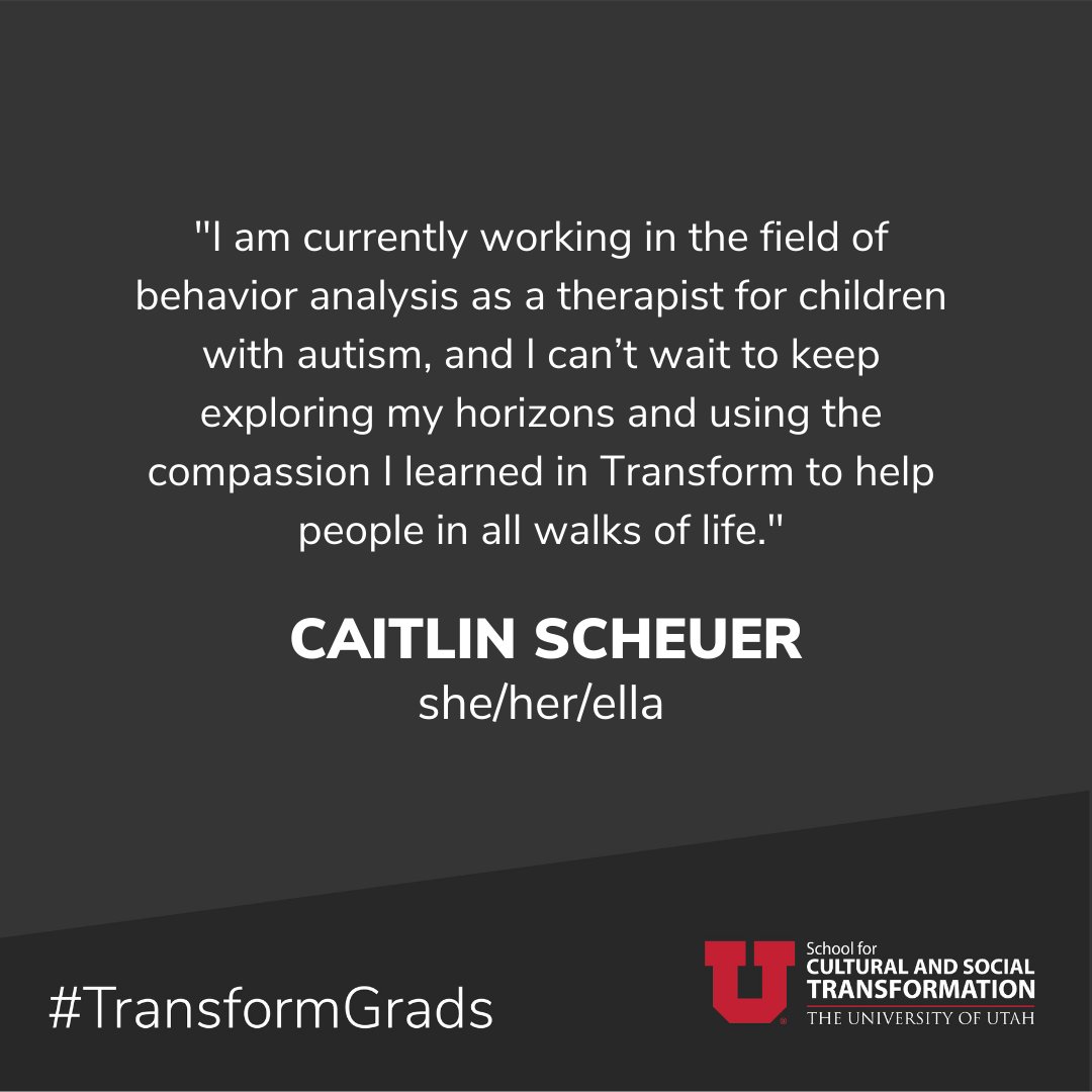uofutransform's tweet photo. Congratulations Caitlin Scheuer @Intricaite! Swipe to learn how this Transform graduate plans to apply her knowledge and experiences to her professional life. Truly so inspiring! #UtahGrad22 #TransformGrads https://t.co/L9NFPaAKkA