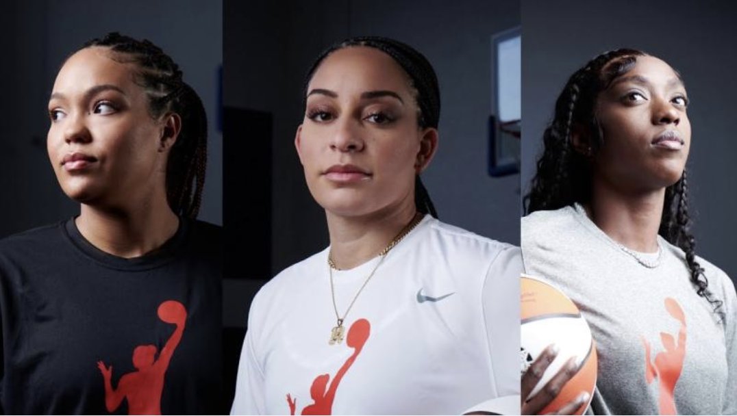 femalequotient's tweet photo. Changemakers can come in many different forms. @kavitha_prbhkr, Chief DEI Officer at @DeloitteUS, sat down with @WNBA players, @PHEEsespieces, @kahleahcopper, and @Breezyyy14, to discuss what being a #WNBAChangemaker means to them. Check it out: https://t.co/bmcaCiLEKh https://t.co/x2Cc67fSCi