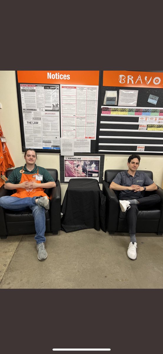 Rockwood_BA's tweet photo. Just business as usual here at @homedepot #0553! 

🥇Finally was able to come down and reward them for coming in FIRST place in my points competition.🥇

Thanks for always bringing the energy, and killing it with inputting leads! https://t.co/GBjoeWTPKR