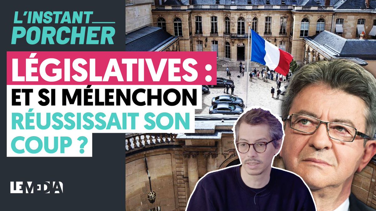 LeMediaTV's tweet photo. 📢#LÉGISLATIVES : ET SI « LE PIÈGE #MÉLENCHON » SE REFERMAIT SUR #MACRON ?

▶️ https://t.co/lUiBSDajsI

🔴Ce week-end, c’était un peu deux salles deux ambiances en matière d’actualités politiques... #NUPES vs #JUPITER 😅

@AnaelleAbsq reçoit @PorcherThomas pour en parler. https://t.co/8BcUoCXb0W