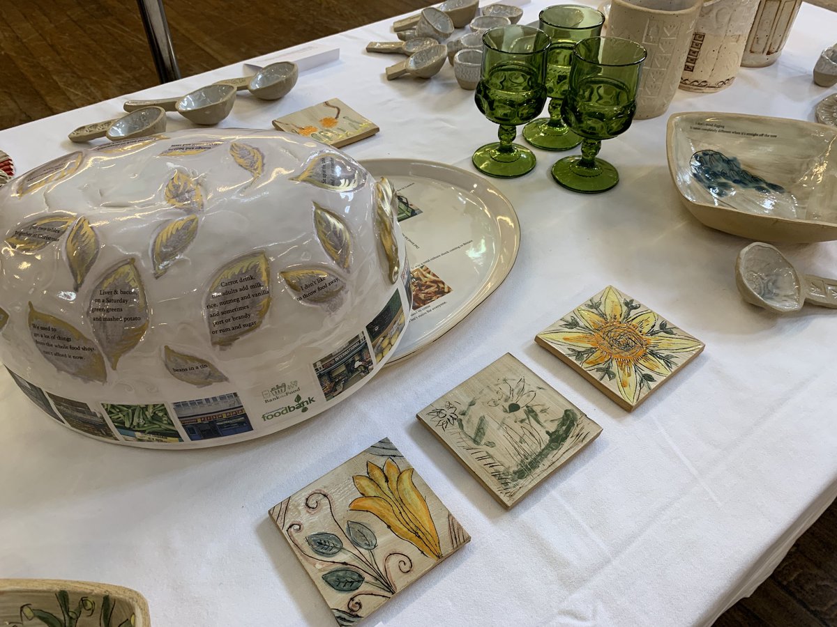 SE7Potter's tweet photo. At @CharltonHouseGW you can see #MeetTheCollection @greenwichherit project I worked on with #ReachOut @MycenaeHouse If you look closely at the tureen I built you’ll see images of the ways we receive food in our homes, including @vgreengrocers..1/2 https://t.co/OjicEwivbg