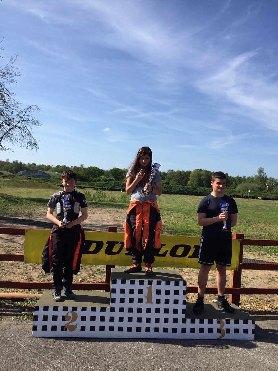 The <a href="/CastleWood_/">Castle Wood Academy</a> student was meant to be resting this weekend but couldn’t resist the Sunday race at her local track at tattershall she missed Saturday practice but still got the win on Sunday 🏁🏆💪
