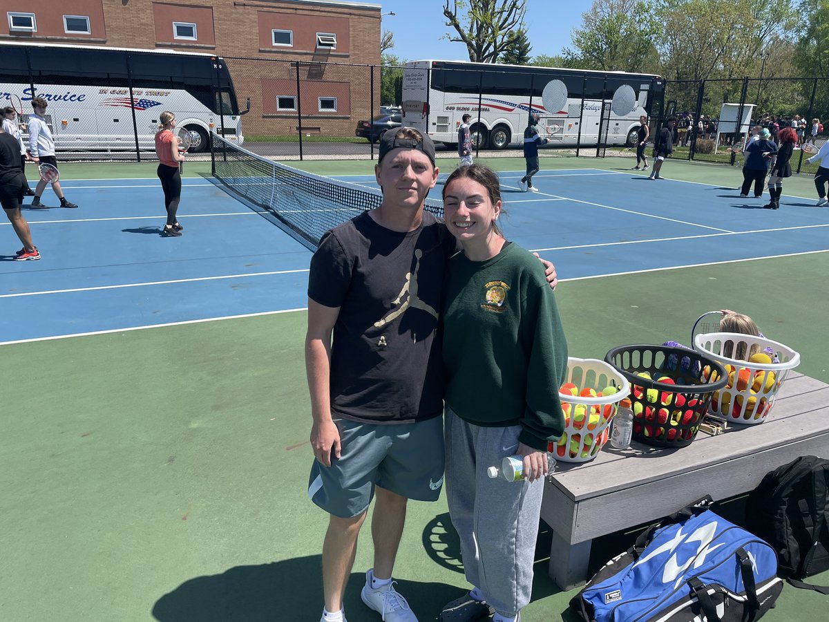 BIG SHOUT OUT to Jenna and Josh (and Claire) who volunteered their time to work with our middle schoolers to learn some tennis skills!

Mrs Heslop brought her students to our tournament last week and we were super impressed w their etiquette as fans.

<a href="/ladycanetennis/">Lady 'Cane Tennis</a> 
<a href="/WHSCaneAD/">Wilmington Hurricane</a>