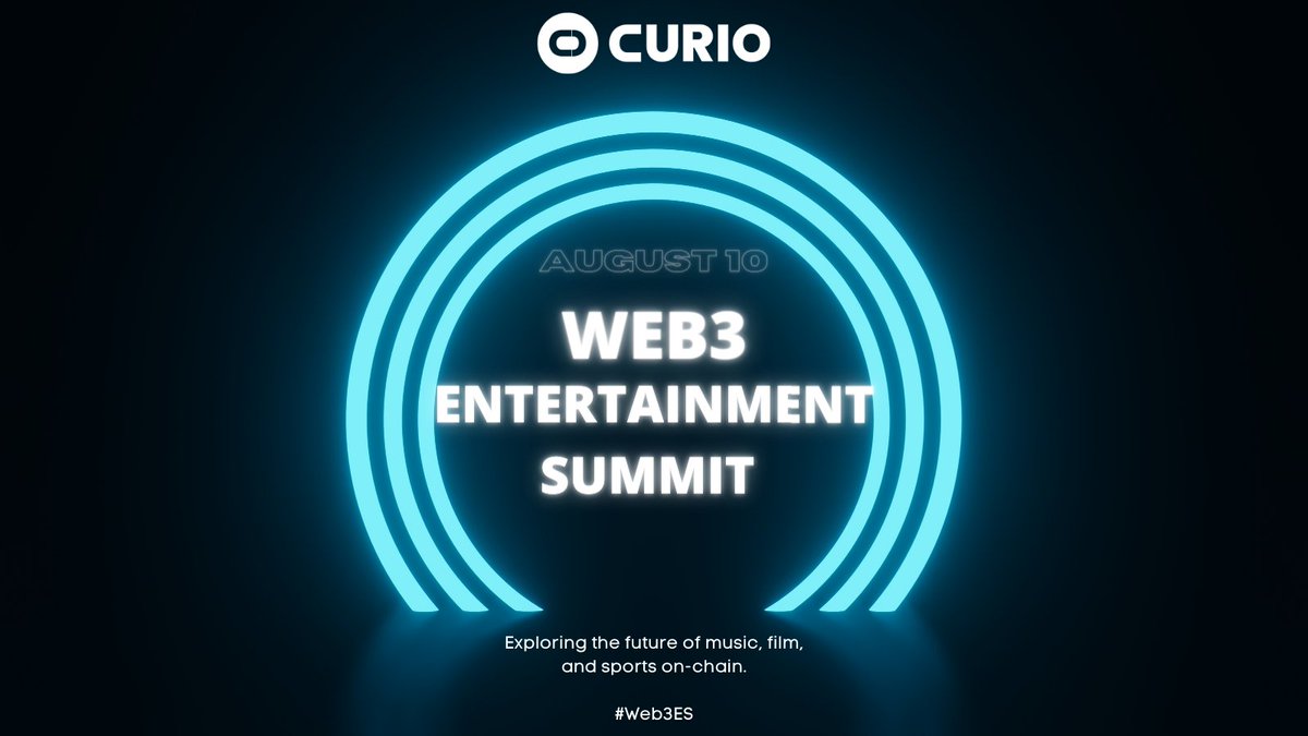 CurioNFT's tweet photo. If you're a builder, this Monday is another day to create the #Web3 future we dream of.

At Curio, we're building &amp; are excited to announce the "Web3 Entertainment Summit" coming to you LIVE on August 10th. #Web3ES https://t.co/FMRTQOFtmx