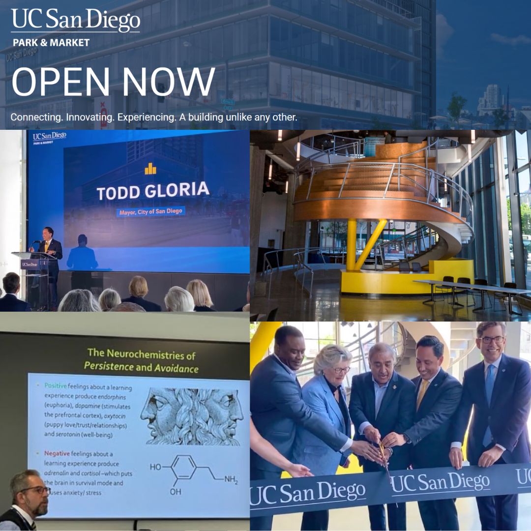UC San Diego Park &amp; Market is a 21st century model of education, and a clear, tangible reflection of the university’s commitment to a genuinely inclusive economy and workforce allowing for sustainable growth in the region. #community #education #university #downtownsandiego