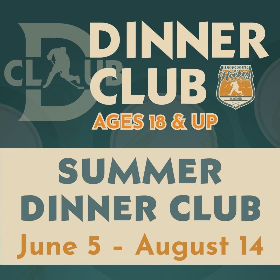 SuburbanIceMac's tweet photo. Registration is NOW open for the Summer Dinner Club! 

You get 10 sessions from June 5th - August 14th (no session on July 3rd). 

Ages 18 &amp; Up, Register here: https://t.co/tPVXDSLfV3 https://t.co/G5VZDxAOdp