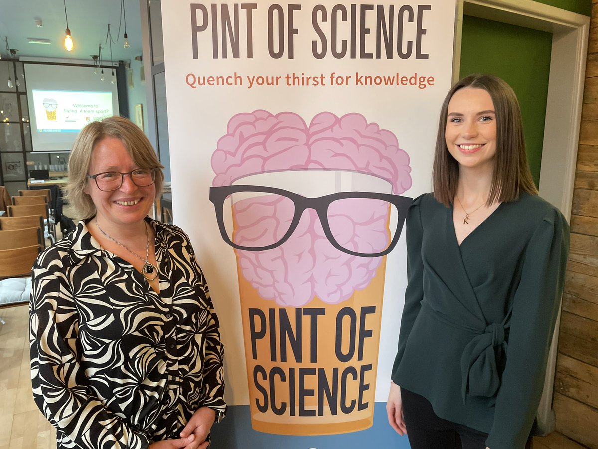Delighted that <a href="/pintofscience/">Pint of Science UK</a> is underway in Brum <a href="/GrainAndGlassJQ/">Grain & Glass</a> 🥃😁🙌

Tonight’s talk is all about food and how we influence each other to eat what we do 🥦🍔🍒

#PintOfScience2022