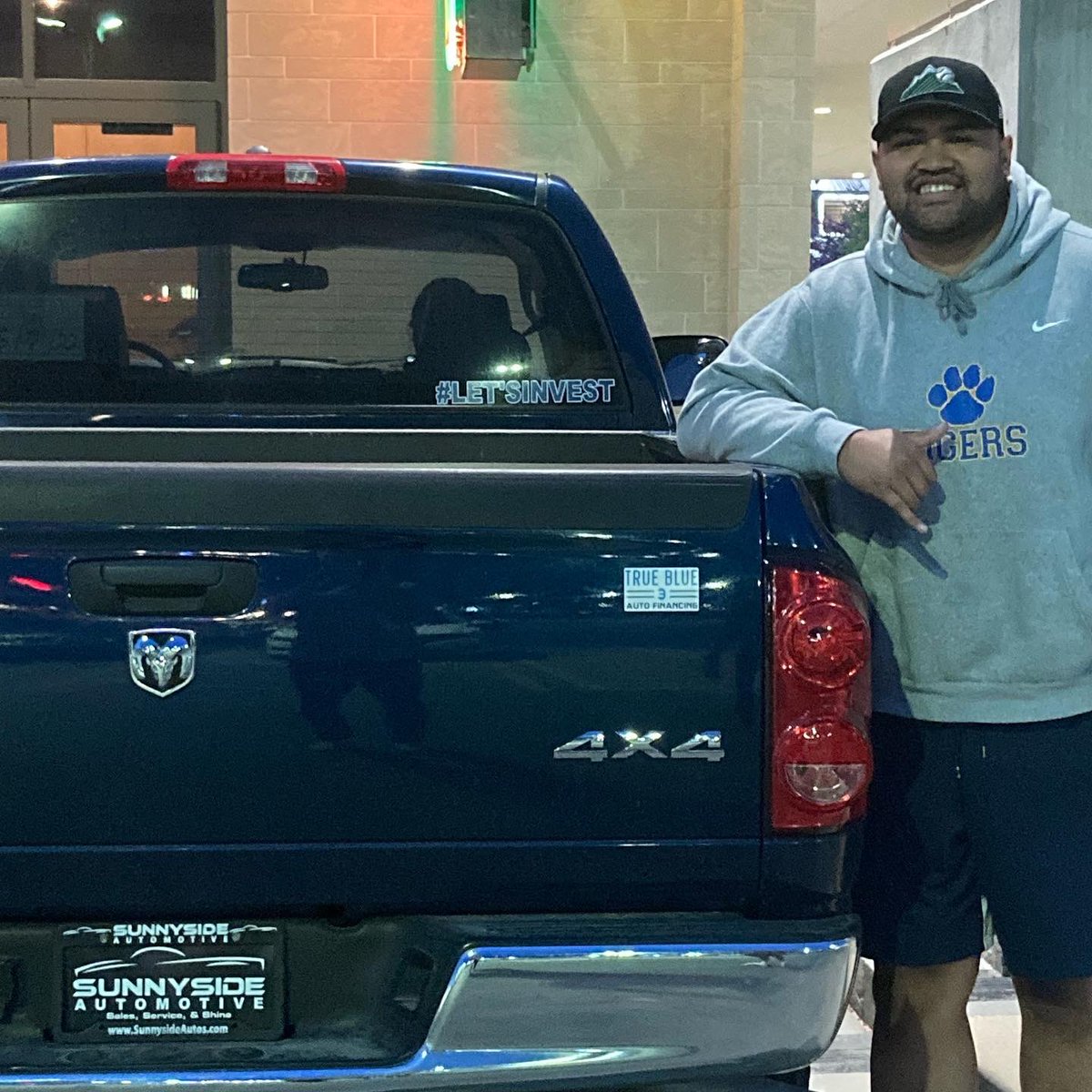 truebluefinance's tweet photo. We’re looking out for our guy Keanu Saleapaga like he looks out for his QB @jarenhall3 Keanu was able 2 get financing 4 this Dodge truck that will get him to class, to practice &amp; anywhere he needs to go. 🚚🏈📚get PRE-APPROVED for GPA backed car loans👊 #college#byu #byufootball https://t.co/PUNsUIMaJd