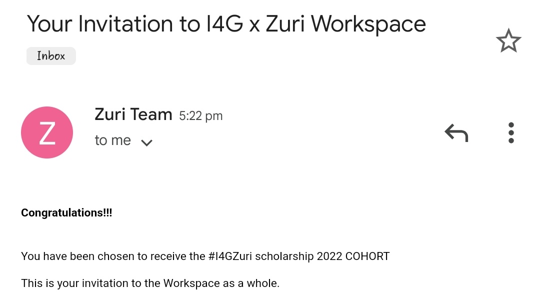 BoyeOdafe's tweet photo. "I was just accepted for the #I4GZuri scholarship, and I'm excited to learn and improve my tech career. Thanks to @ingressive4Good and @thezuriteam for their contributions”. https://t.co/cVsPJgH1RM