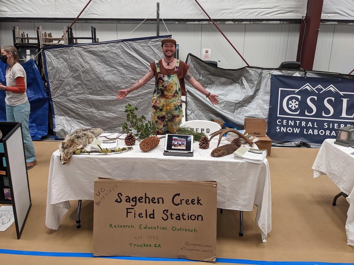 SagehenCreekFS's tweet image. had a wonderful time on Saturday at the Washoe Tribe’s Earth Day celebration representing @SagehenCreekFS and @UCB_CSSL 

📍Washoe land
📸Ash

#sagehencreek #sagehencreekfieldstation #ucnrs #tahoenationalforest #fieldstation #researchstation #biostation