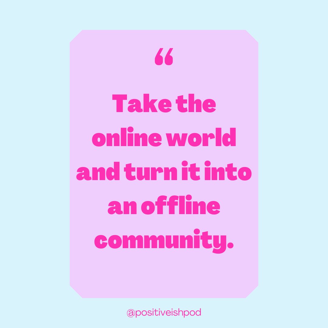 We love this idea from Megan Shallow of <a href="/bnlsocial/">BNL Media Consulting</a> about the power of #socialmedia

We've really enjoyed creating this community and seeing how the positive messages of our episodes have found their way into your offline lives - and ours too!

Listen here: positiveish.co.uk/episodes-1