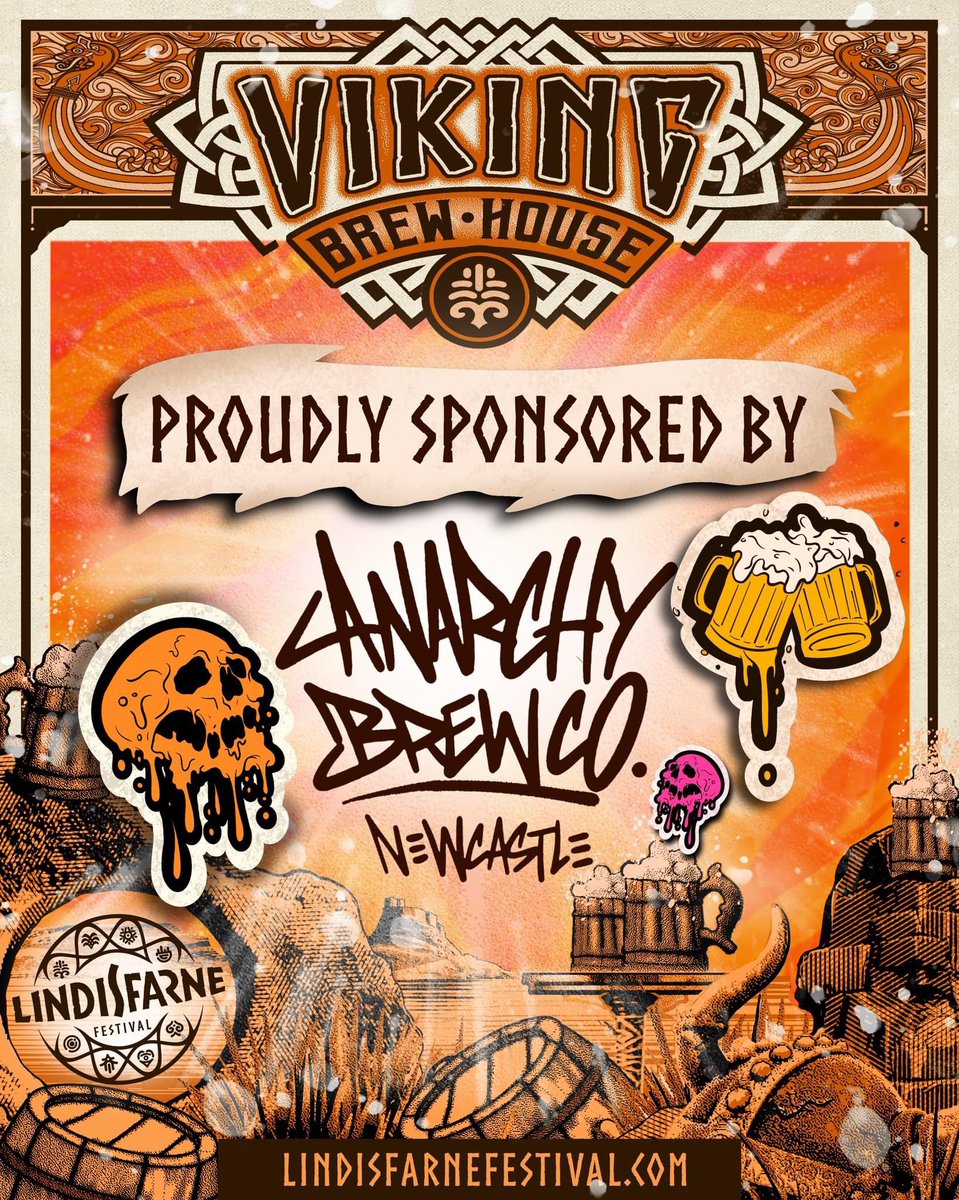 Lindisfarne Festival (@lindisfarnefest) on Twitter photo Shout out to <a href="/AnarchyBrewCo/">Anarchy Brew Co</a> who are sponsoring the VIKING BREWHOUSE 🛡 so excited to have these #NorthEast based #CraftBrewers involved again 🍻 have a pint whilst watching <a href="/sheelanagig/">Sheelanagig</a> or <a href="/beanstoast/">Beans on Toast</a> 🧡 limited tickets 👉 bit.ly/LF2022Tix #festival #event #gig #livemusic Shout out to <a href="/AnarchyBrewCo/">Anarchy Brew Co</a> who are sponsoring the VIKING BREWHOUSE 🛡 so excited to have these #NorthEast based #CraftBrewers involved again 🍻 have a pint whilst watching <a href="/sheelanagig/">Sheelanagig</a> or <a href="/beanstoast/">Beans on Toast</a> 🧡 limited tickets 👉 bit.ly/LF2022Tix #festival #event #gig #livemusic