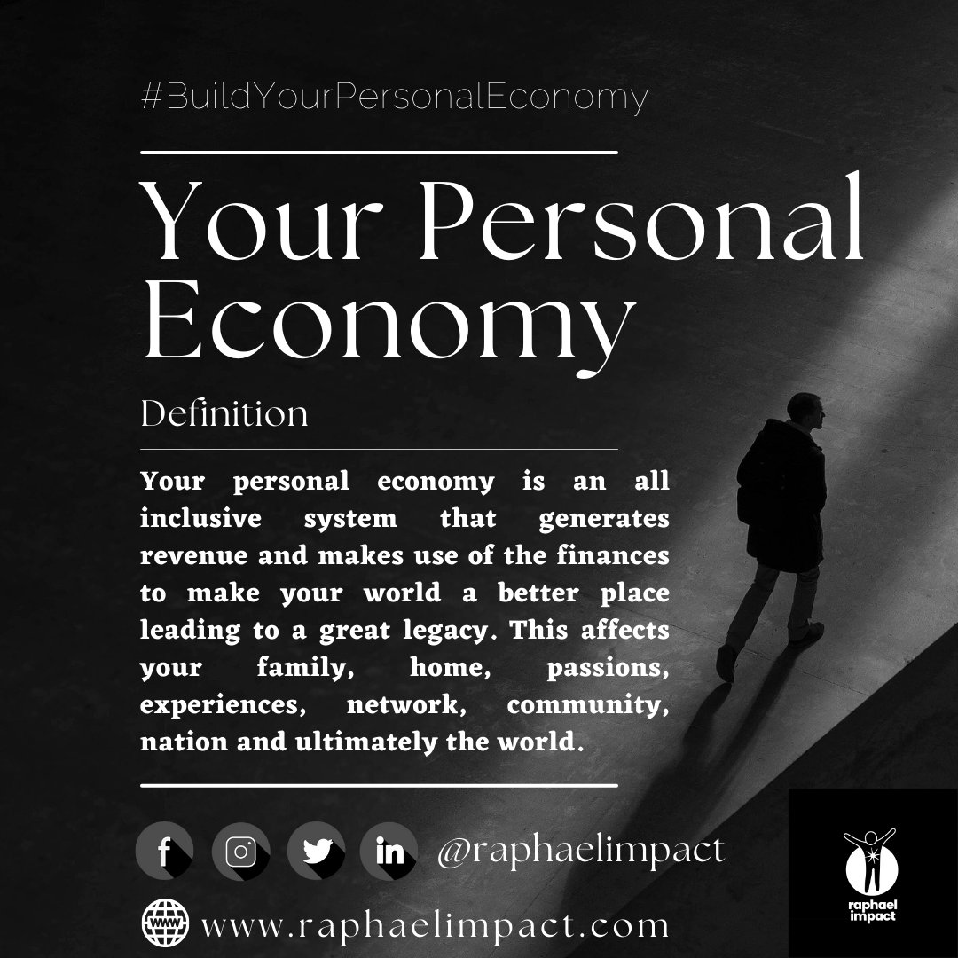 raphaelimpact's tweet photo. So I decided to help you with the definition for PERSONAL ECONOMY, friends!🤗😁
Read, Think about it for a moment and get ready to fly with Raphael IMPACT GLOBAL. Follow us for more!!
#yourpersonaleconomy
#makingimpactfulimpact https://t.co/ZQj0dZfPuu