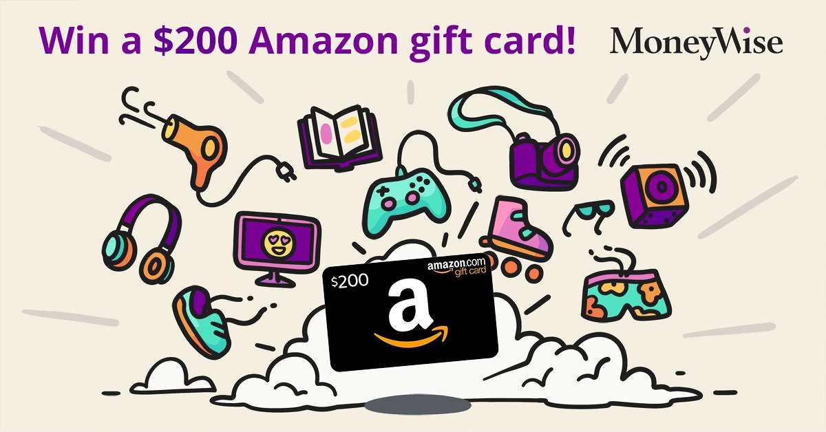 moneywisecom's tweet photo. Hooray! We're giving away a $200 Amazon gift card 🎉 To enter:
1. Follow @moneywisecom
2. Retweet this post

The winner will be announced on May 16th. Good luck!

Read the full contest rules here: https://t.co/DoxreRAid7

#contest #giveaway #draw https://t.co/rUrT5ZHxX3