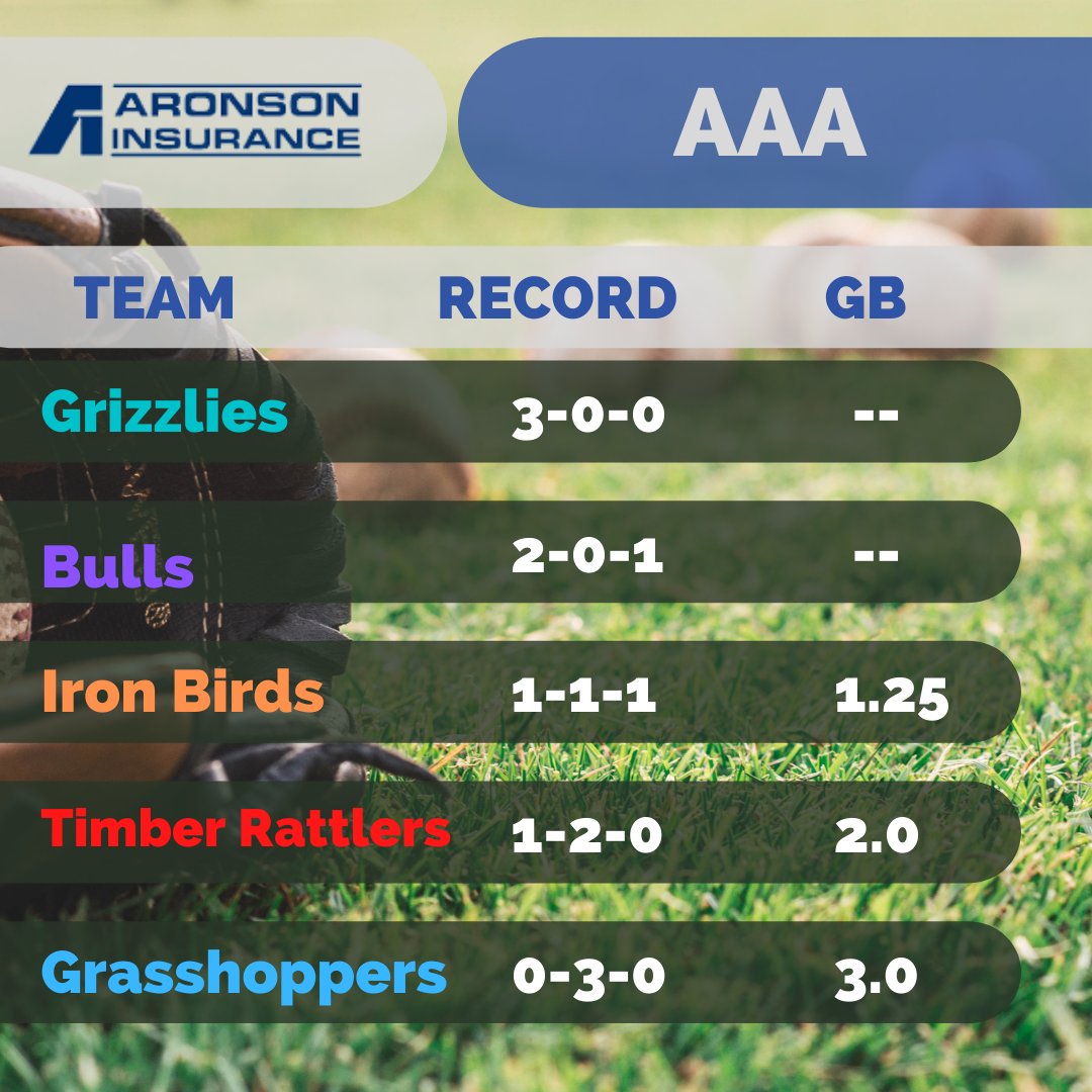 NewtonSELL's tweet photo. 🗣 After another beautiful week of baseball, the standings for your #NSELL Major and AAA divisions. ⚾
#NewtonMA #LittleLeague https://t.co/JMDEFGydcQ