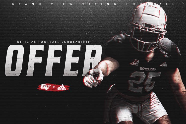 colerogers22's tweet photo. Super excited to receive my first offer to play football at the University of Grand View! @TMartin_Coach @GVVikingFB https://t.co/1SeKLda6Nq