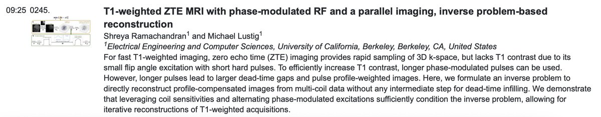 Flexible T1 weighted ZTE, without resampling the k-space center. Watch our work tomorrow #ISMRM22. Abstract #245 9:25am Power Pitch Theatre 2. By <a href="/ShreyaR08/">Shreya R</a>